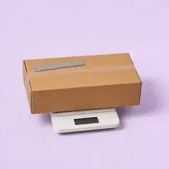 Ruler measuring only part of the parcel on a scale