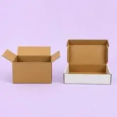 Corrugated box and white flap box