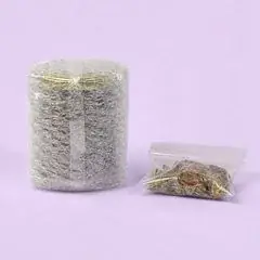 Jar wrapped in bubble wrap and a sealed pouch