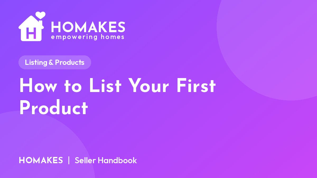How to List Your First Product
