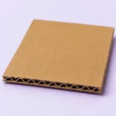 3-ply corrugated cardboard cut edge