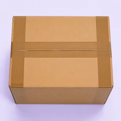 H-tape on a brown box