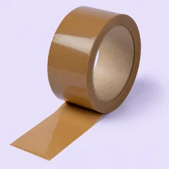 Brown packing tape roll