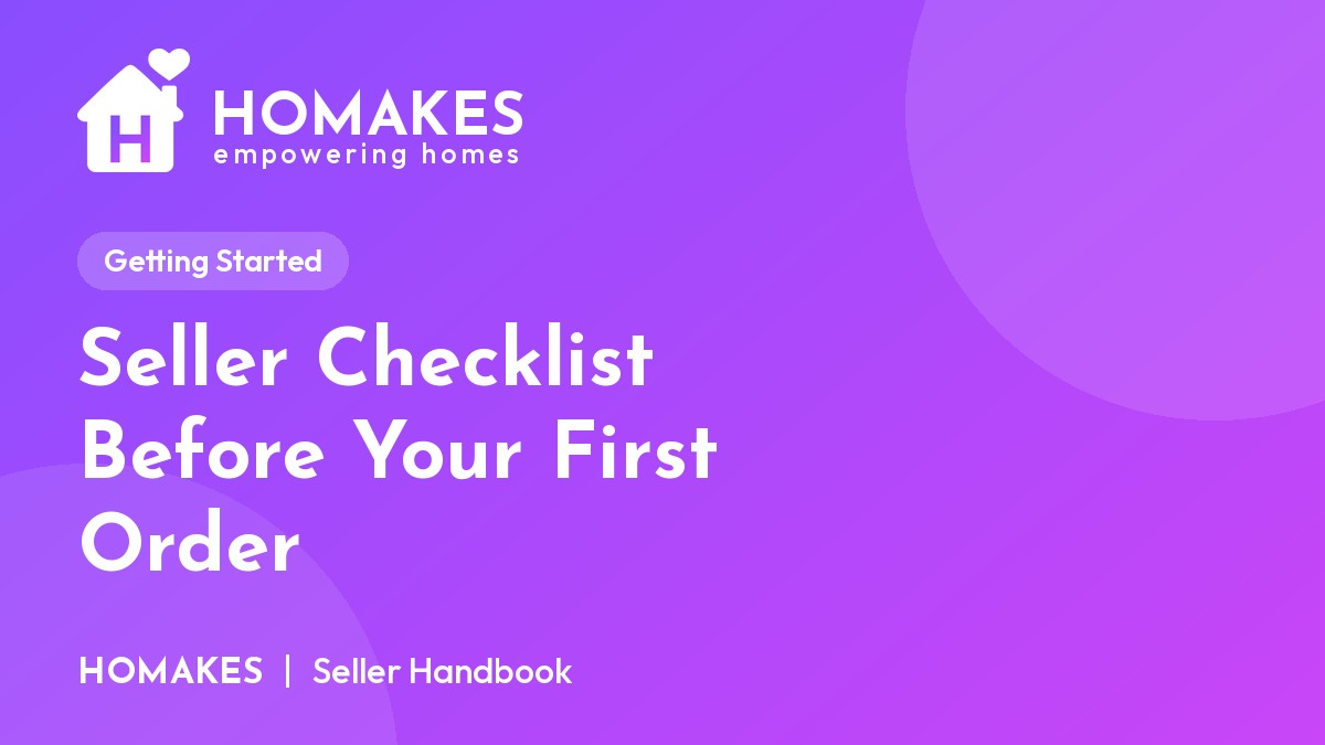Seller Checklist Before Your First Order