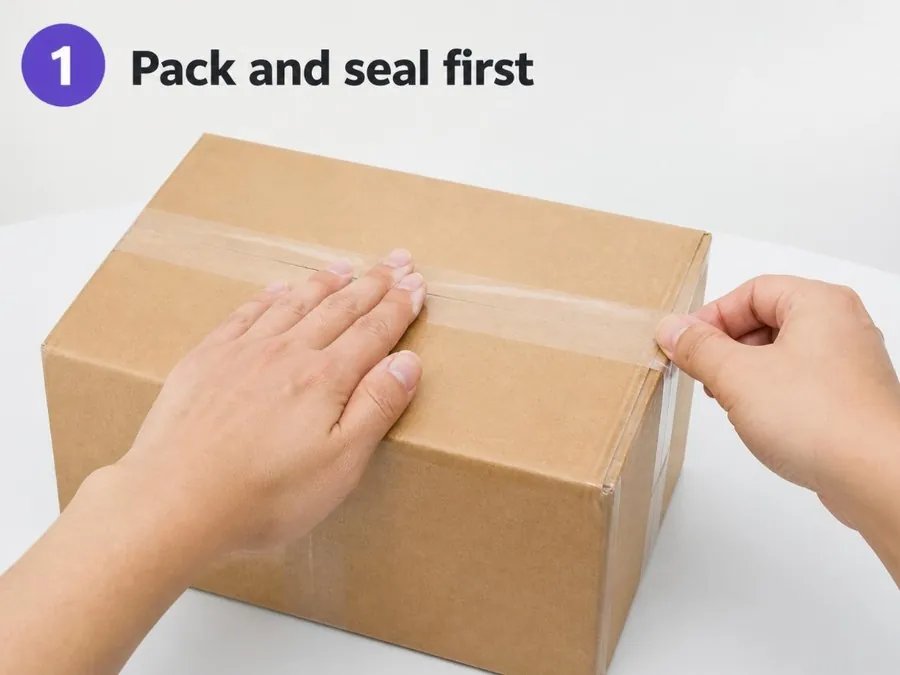 Pack and seal first