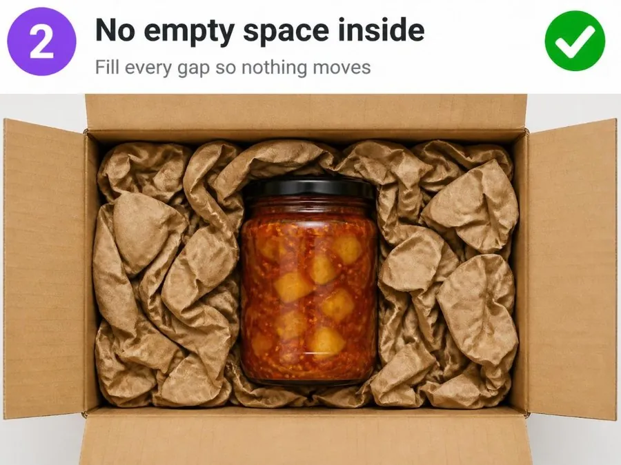 No empty space inside the box