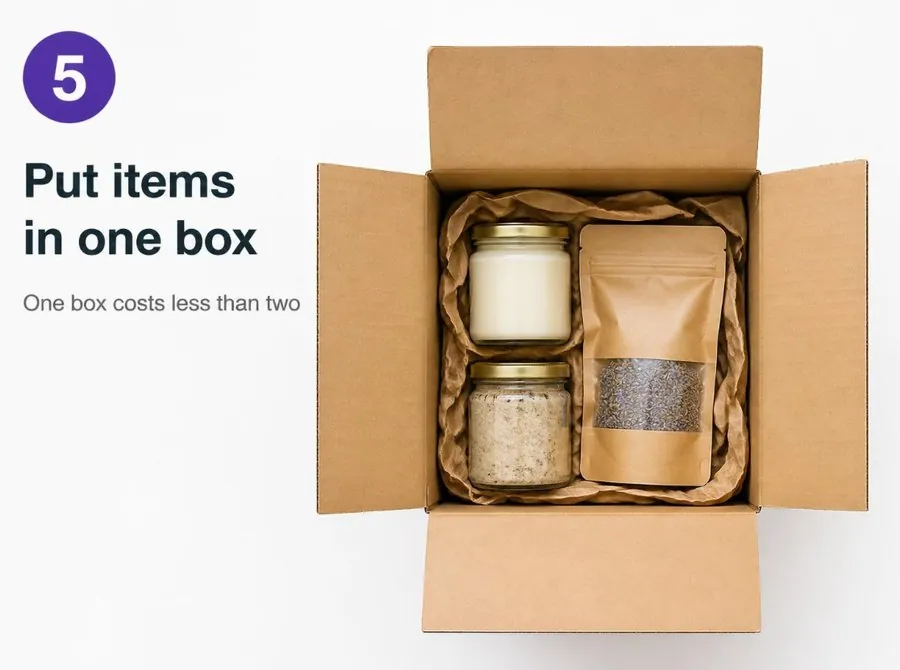 Put items in one box
